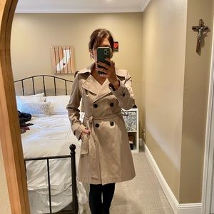 Halogen by Nordstrom hooded trench coat